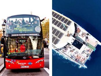 Bus turistico de Barcelona & Tour en catamaran