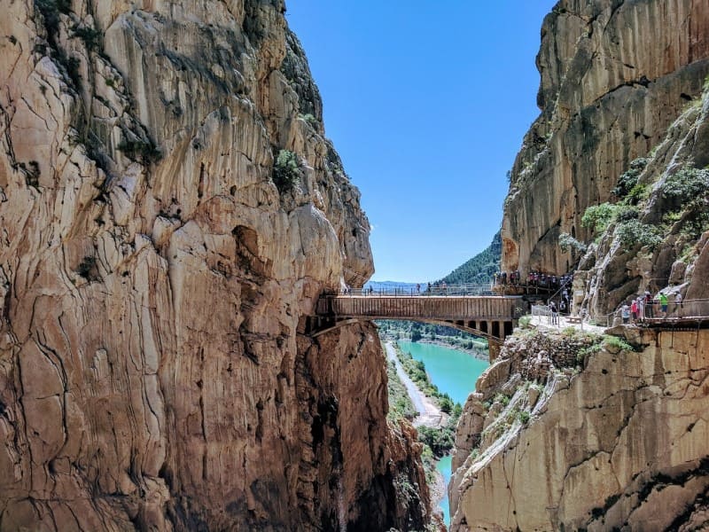 Air view of Caminito del Rey