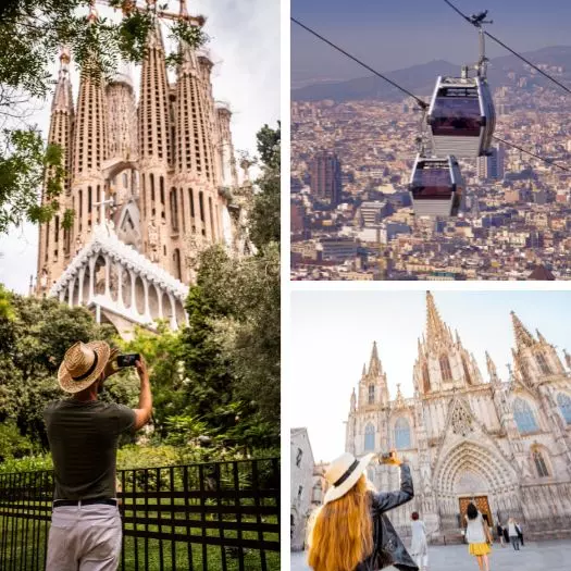 Barcelona Private Tour + Sagrada Familia + Montjüic Cable Car Tour (w/Lunch)