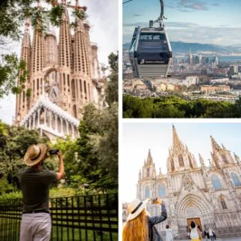 Barcelona Private Tour + Sagrada Familia + Montjüic Cable Car Tour (w/Lunch)