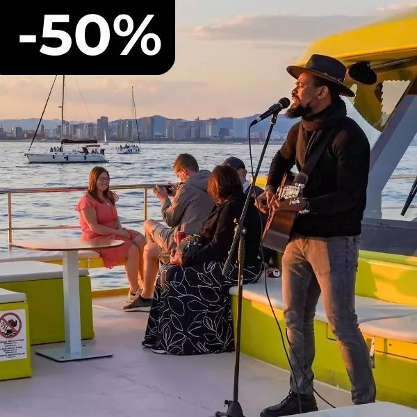 Catamaran Cruise + Live Music Show (Sunset option)